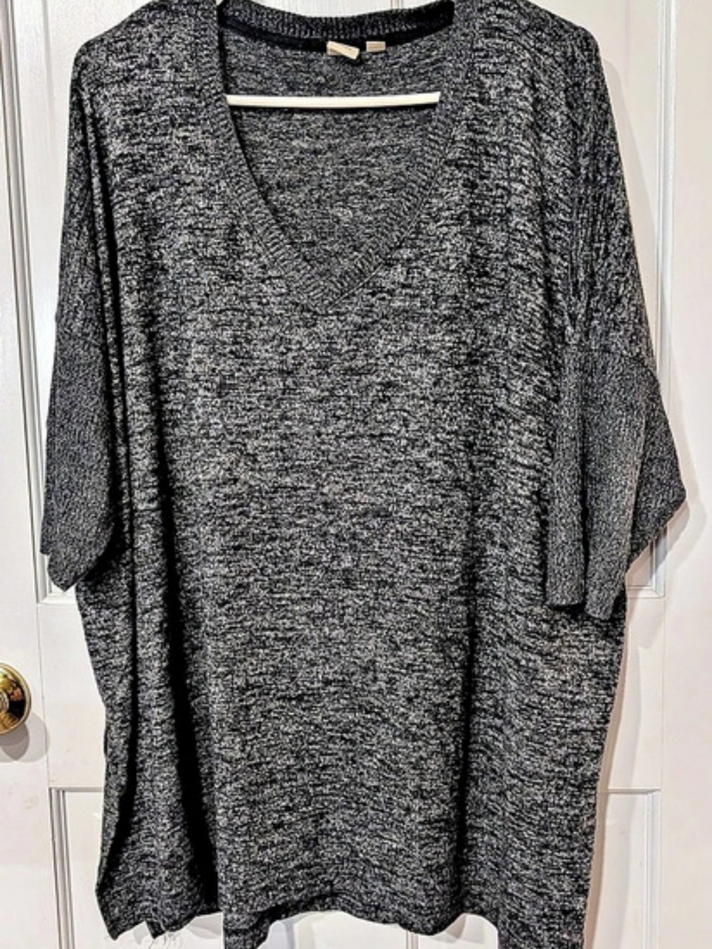 Gap Maternity Gray Black Knit Dolman Sweater Size Medium
